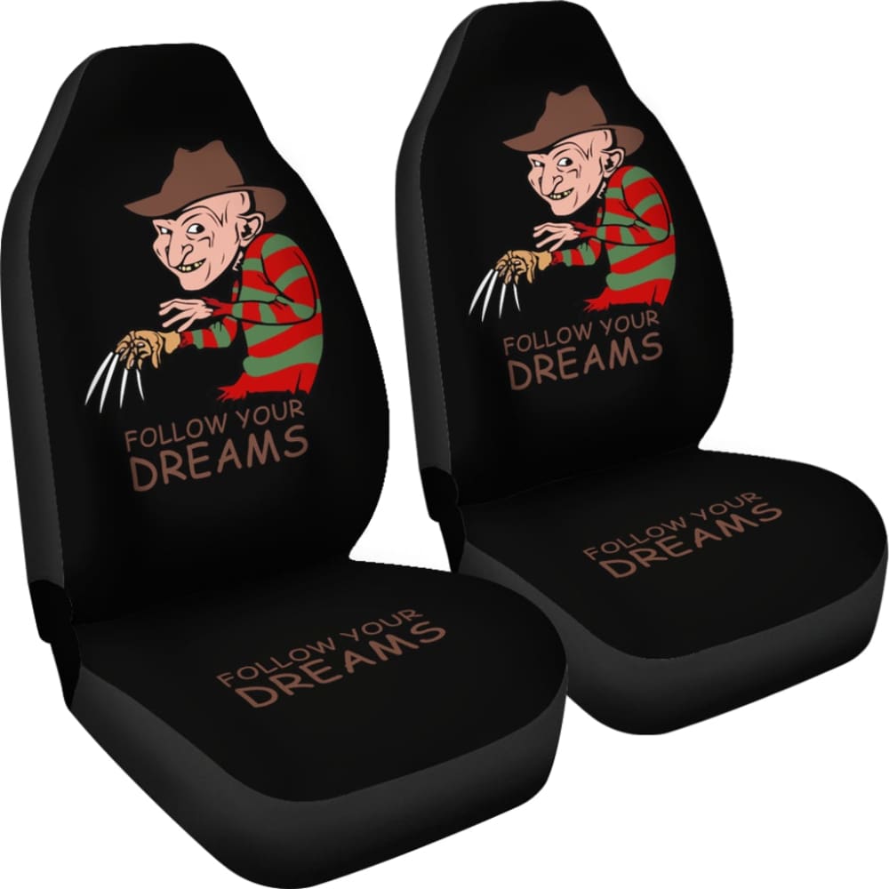 Freddy Krueger Follow Your Dreams Car Seat Covers