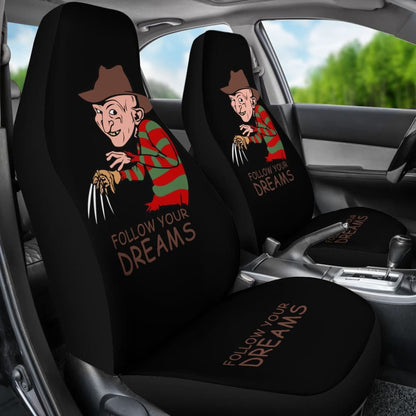 Freddy Krueger Follow Your Dreams Car Seat Covers