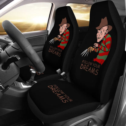Freddy Krueger Follow Your Dreams Car Seat Covers