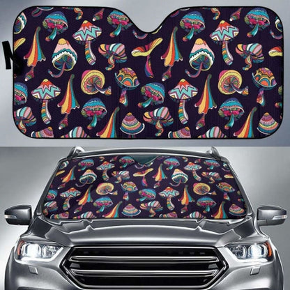 Colorful Mushroom Pattern Car Auto Sun Shades