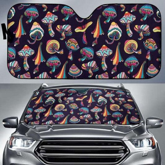 Colorful Mushroom Pattern Car Auto Sun Shades