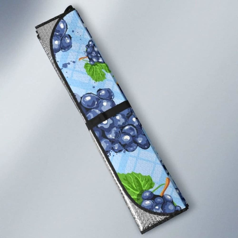 Watercolor Grape Pattern Car Auto Sun Shades