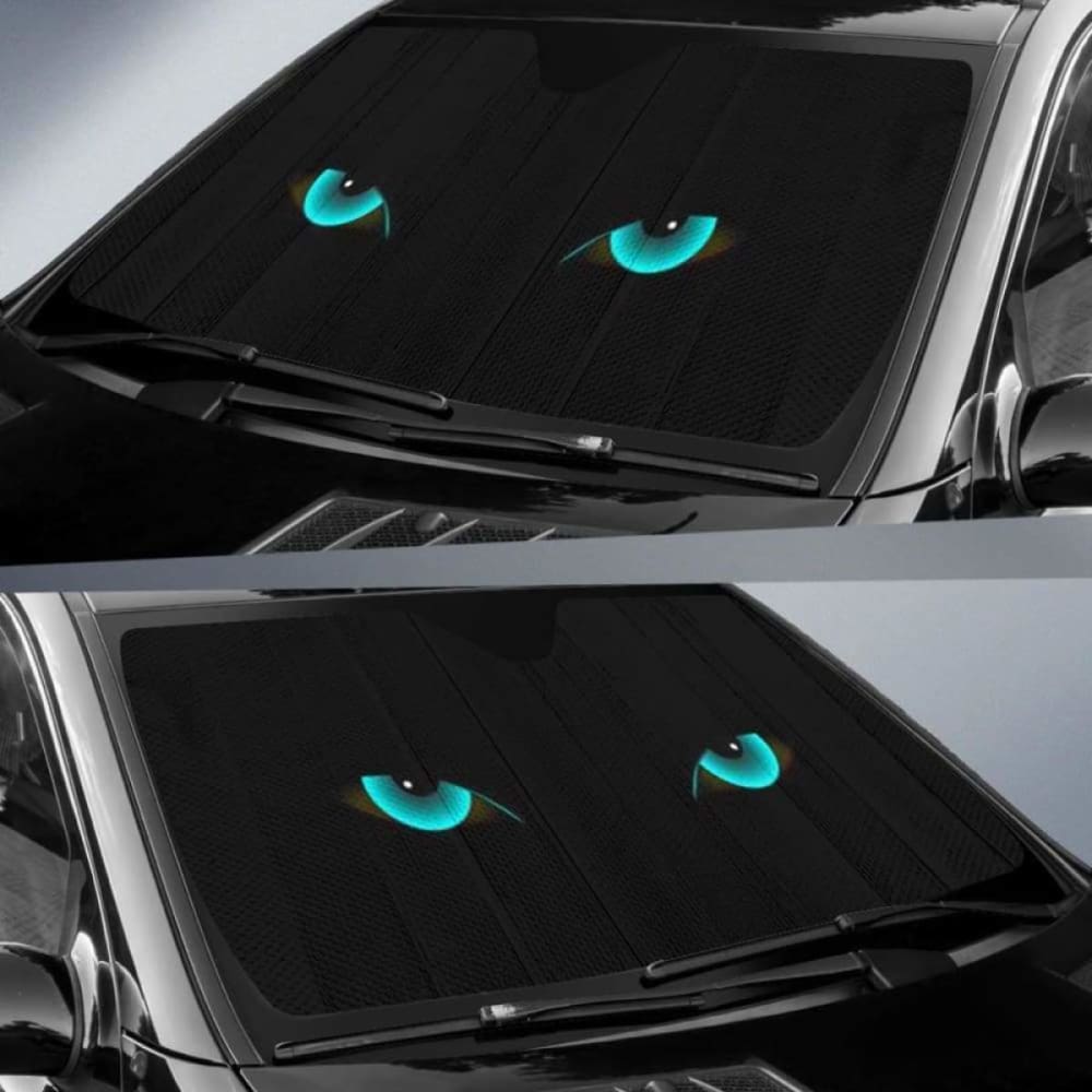 Cat Green Eyes Auto Sun Shades