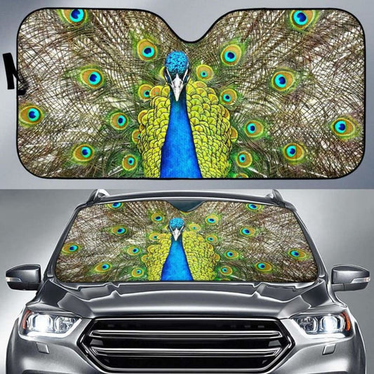Peafowl Blue Peafowl PeacockK Car Sun Shade