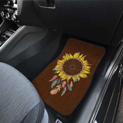 Amazing Sunflower Native Dreamcatcher Car Floor Mats