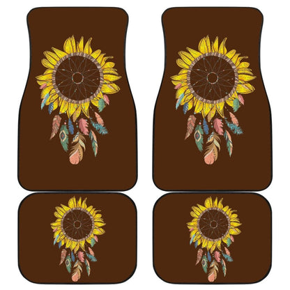 Amazing Sunflower Native Dreamcatcher Car Floor Mats