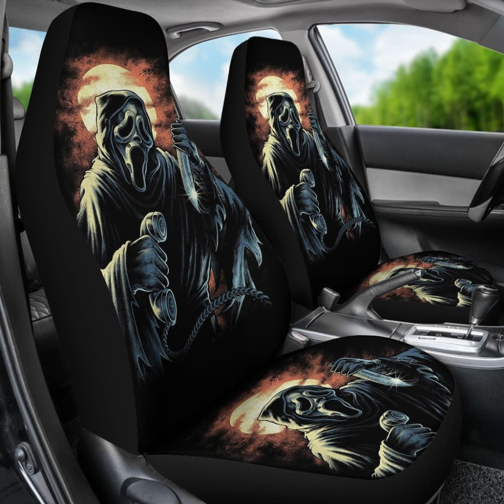 Ghostface Nightmare Car Seat Covers