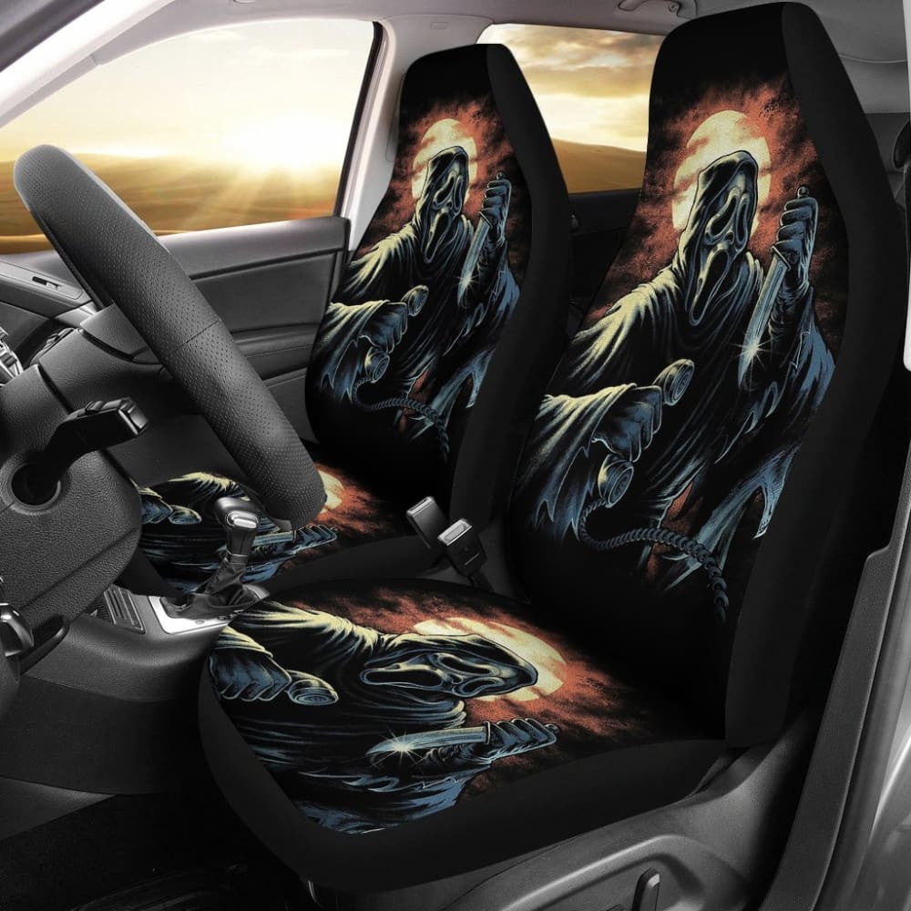 Ghostface Nightmare Car Seat Covers