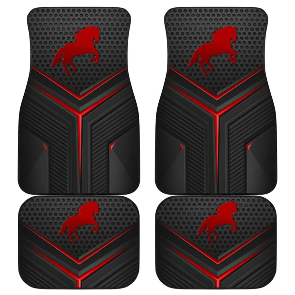 Red Horse Metallic Style Printed Amazing Gift Ideas Car Floor Mats