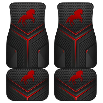 Red Horse Metallic Style Printed Amazing Gift Ideas Car Floor Mats