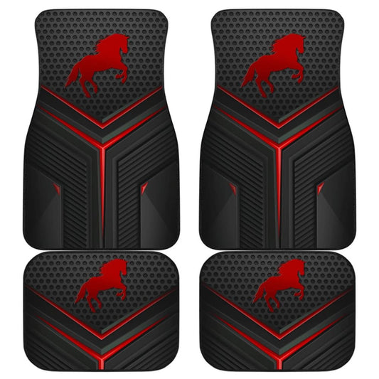 Red Horse Metallic Style Printed Amazing Gift Ideas Car Floor Mats