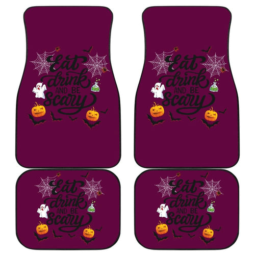 Eat, Drink & Be Scary Car Floor Mats