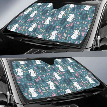 Cute Rabbit Pattern Car Auto Sun Shades