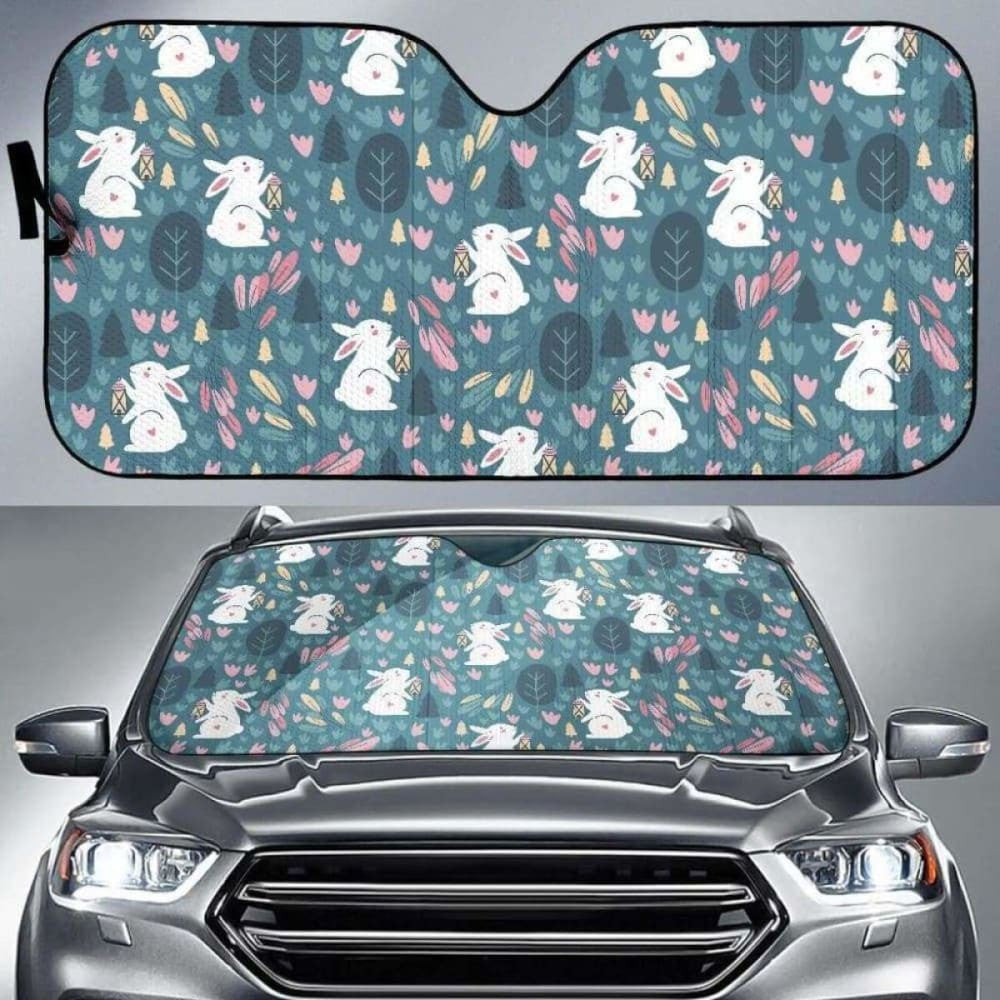 Cute Rabbit Pattern Car Auto Sun Shades