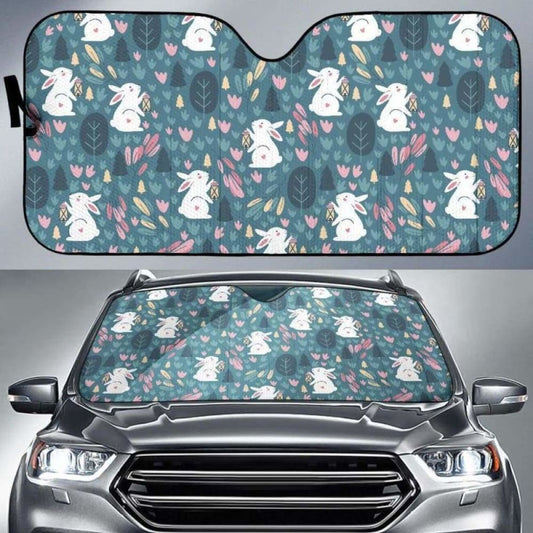 Cute Rabbit Pattern Car Auto Sun Shades