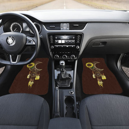 Native Sunflower Dreamcatcher Car Floor Mats