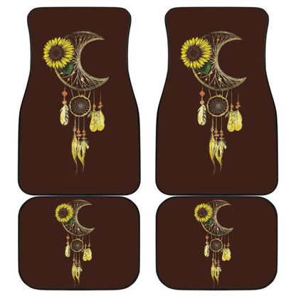 Native Sunflower Dreamcatcher Car Floor Mats