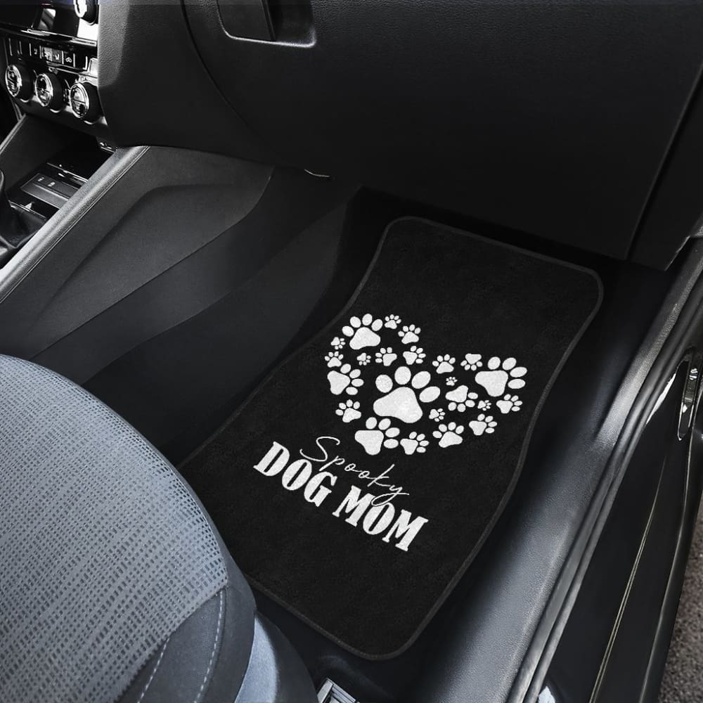 Spooky Dog Mom Halloween Paw Car Floor Mats