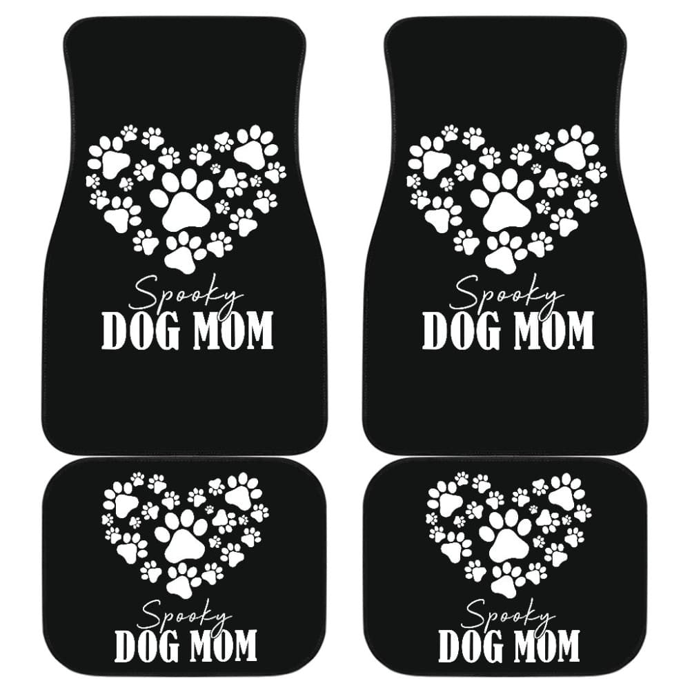 Spooky Dog Mom Halloween Paw Car Floor Mats