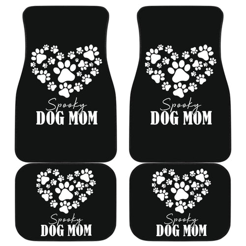 Spooky Dog Mom Halloween Paw Car Floor Mats