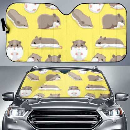 Cute Hamster Pattern Car Auto Sun Shades
