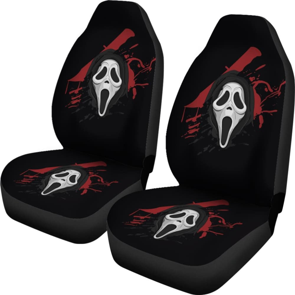 Ghostface Scream Car Seat Covers