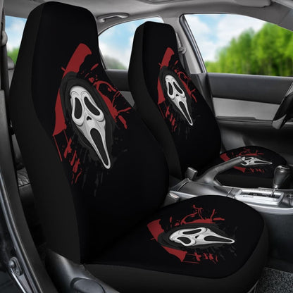 Ghostface Scream Car Seat Covers