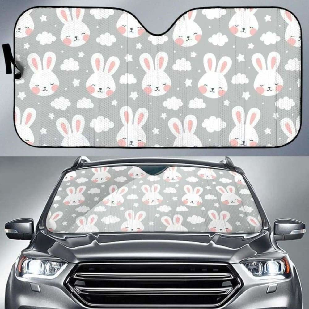 Rabbit Cloud Pattern Car Auto Sun Shades