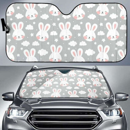 Rabbit Cloud Pattern Car Auto Sun Shades
