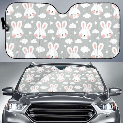 Rabbit Cloud Pattern Car Auto Sun Shades