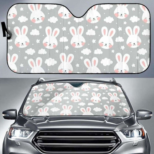 Rabbit Cloud Pattern Car Auto Sun Shades