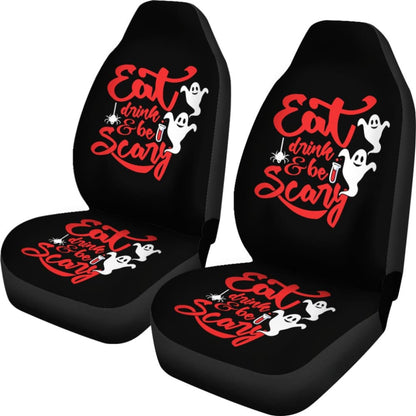 Eat, Drink, and Be Scary Halloween Inspired Car Seat Covers