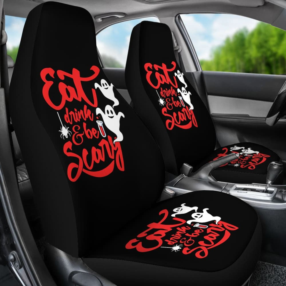 Eat, Drink, and Be Scary Halloween Inspired Car Seat Covers