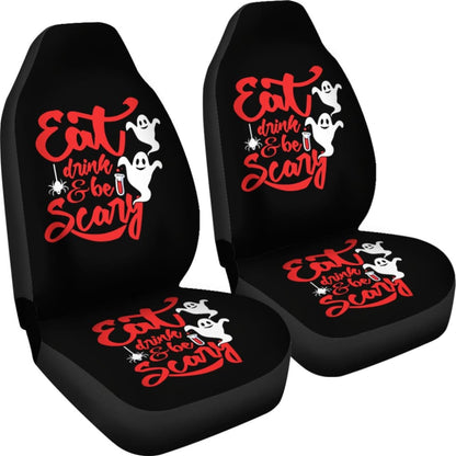 Eat, Drink, and Be Scary Halloween Inspired Car Seat Covers