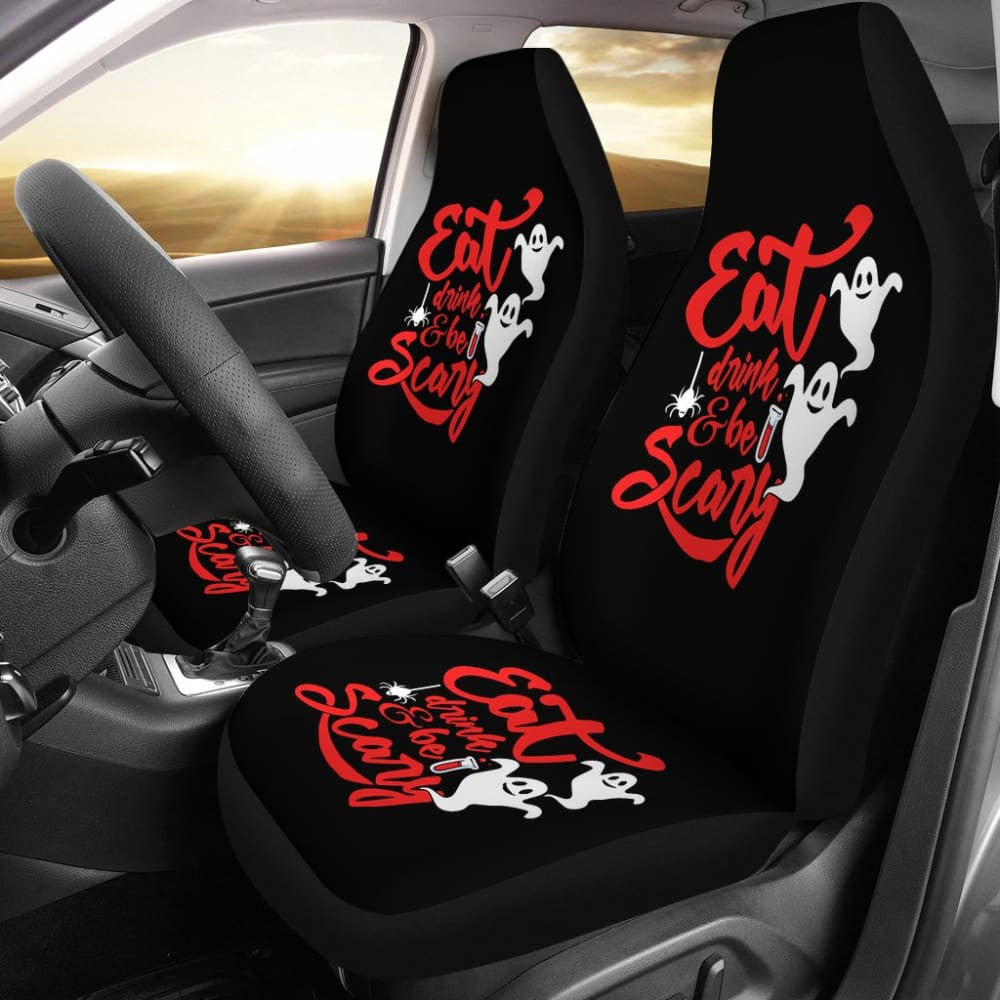 Eat, Drink, and Be Scary Halloween Inspired Car Seat Covers