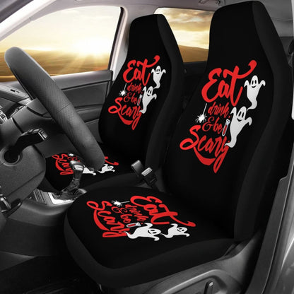 Eat, Drink, and Be Scary Halloween Inspired Car Seat Covers