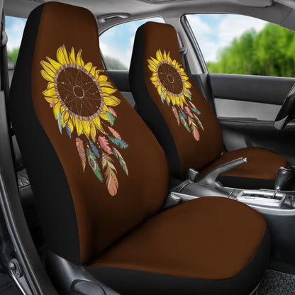 Amazing Sunflower Native Dreamcatcher Car Seat Covers