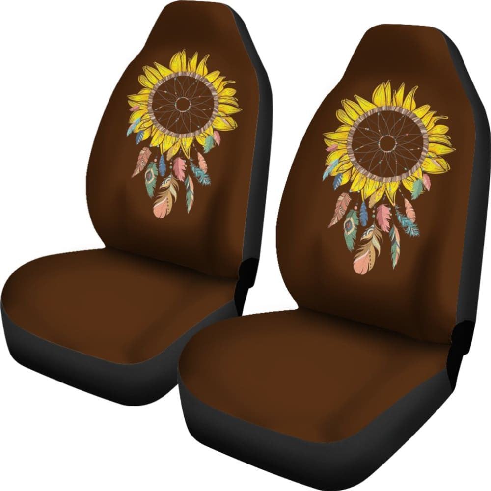 Amazing Sunflower Native Dreamcatcher Car Seat Covers