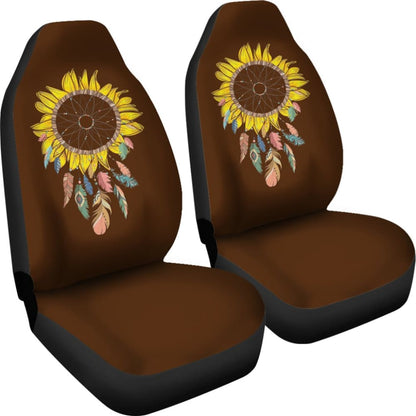 Amazing Sunflower Native Dreamcatcher Car Seat Covers
