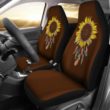 Amazing Sunflower Native Dreamcatcher Car Seat Covers