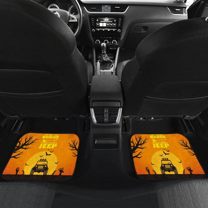 My broom Broke So Now I Drive A Jeep Halloween Amazing Gift Ideas Car Floor Mats