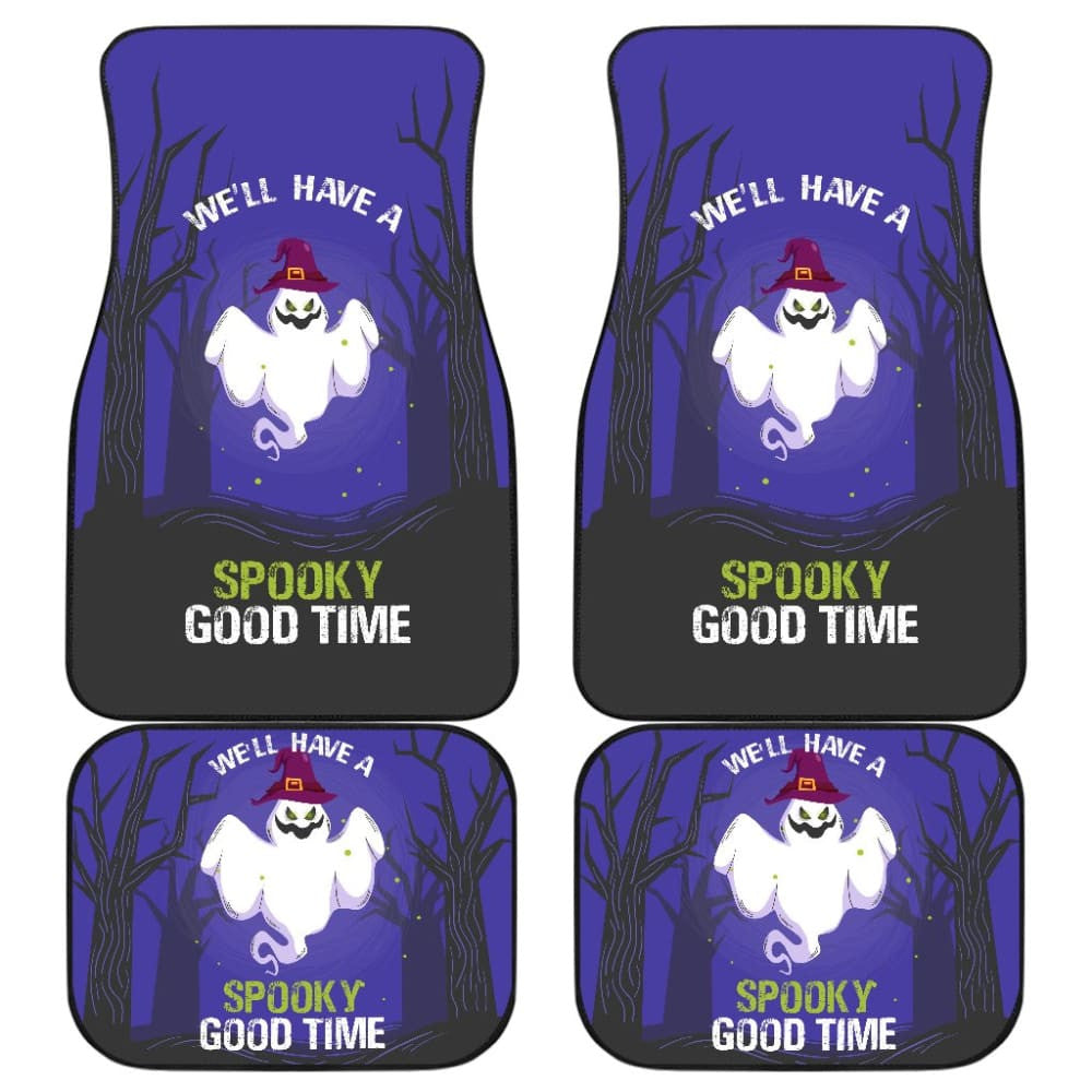 We'll Have A Spooky Good Time Ghost For A Cute Ghost Car Floor Mats