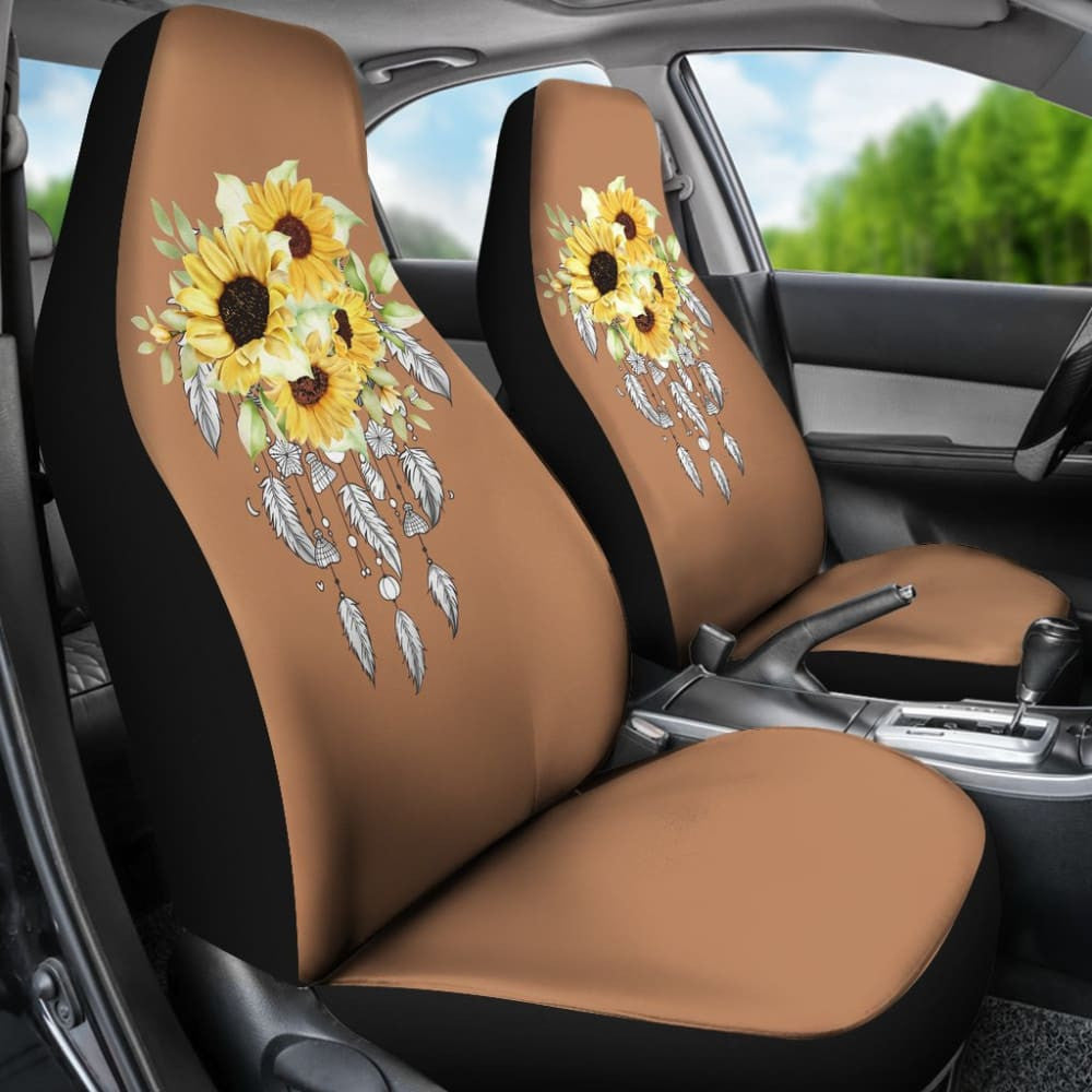 Native Sunflower Dreamcatcher Flower Lovers Car Seat Covers