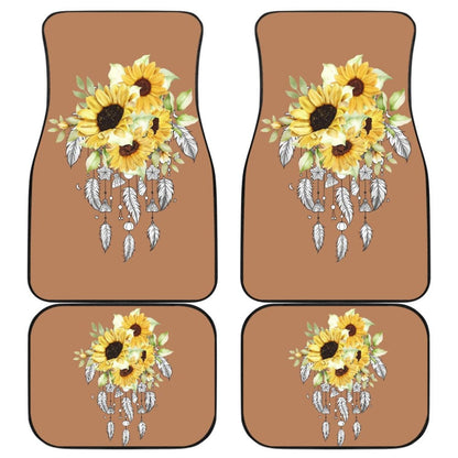 Native Sunflower Dreamcatcher Flower Lovers Car Floor Mats