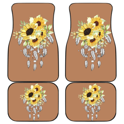 Native Sunflower Dreamcatcher Flower Lovers Car Floor Mats