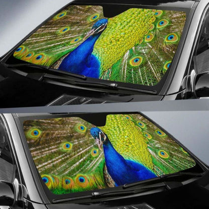 Peafowl Indian Peacock HdK Car Sun Shade