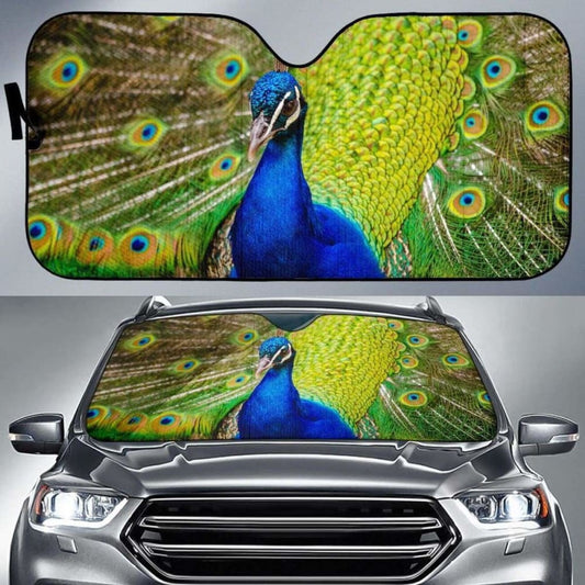 Peafowl Indian Peacock HdK Car Sun Shade