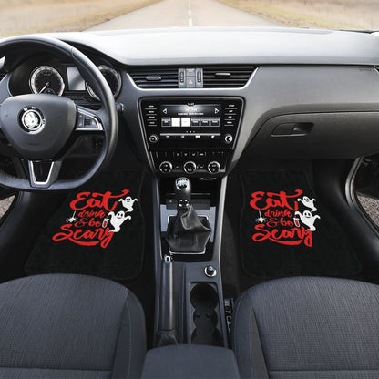 Eat, Drink, and Be Scary Halloween Inspired Car Floor Mats