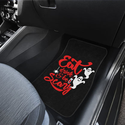 Eat, Drink, and Be Scary Halloween Inspired Car Floor Mats