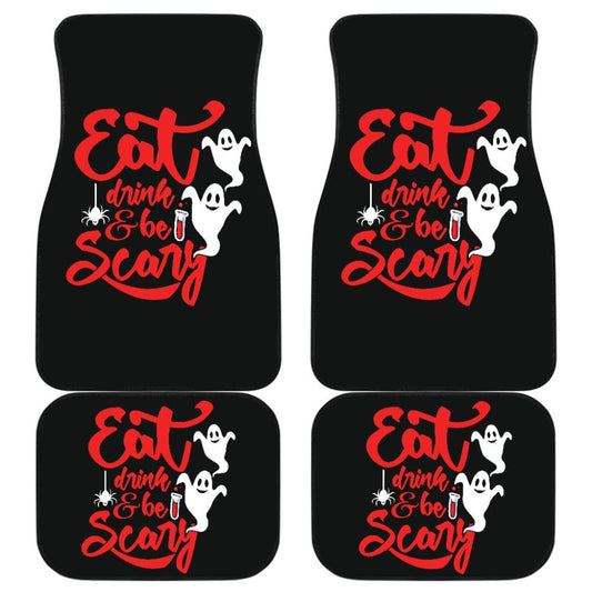 Eat, Drink, and Be Scary Halloween Inspired Car Floor Mats